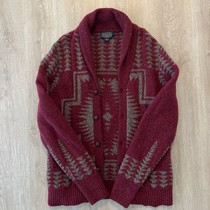 Men’s Vintage M Pendleton Wool Cardigan Sweater